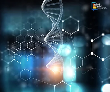 DNA molecule background on cover