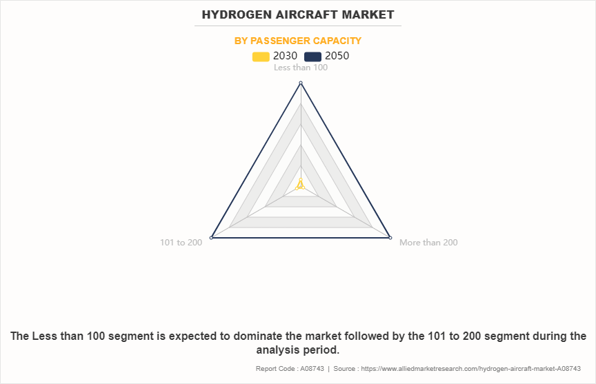 Hydrogen Aircraft Market by Passenger Capacity