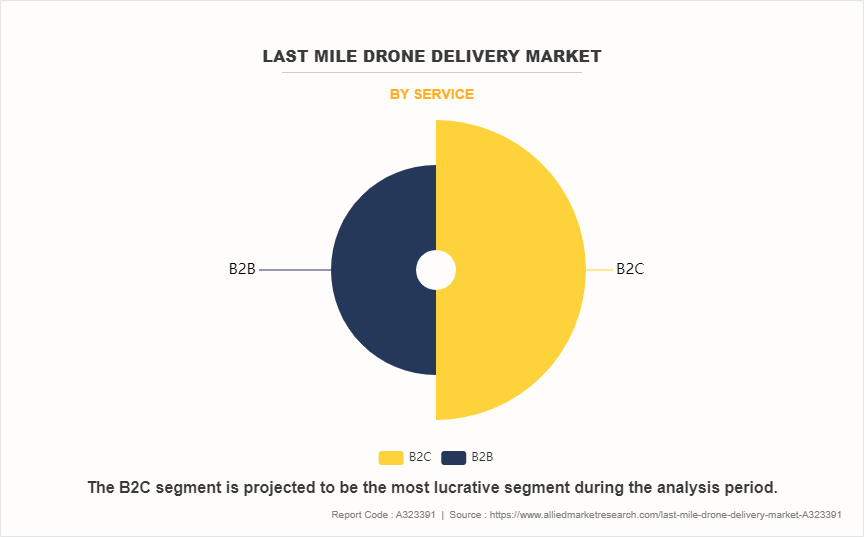 Last Mile Drone Delivery Market by Service